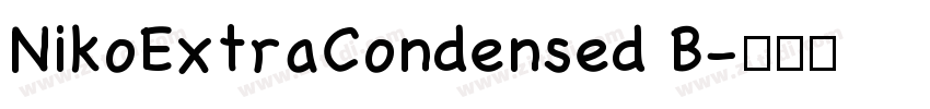 NikoExtraCondensed B字体转换